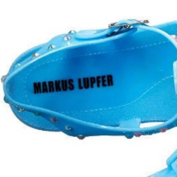 Markus Lupfer Jelly Rhinestone Sandal- Y2K 90s ShopBop NWT never worn size 40 - Picture 3 of 6